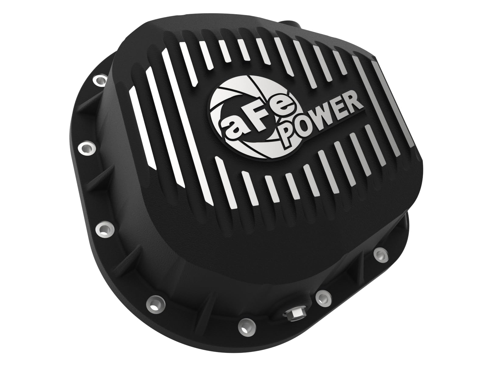 aFe POWER Differential Cover Pro Series Black w/Machined Fins - #46-70022 - Ford F-250/F-350/Excursion 86-25 V8 (td) (10.25/10.50-12)