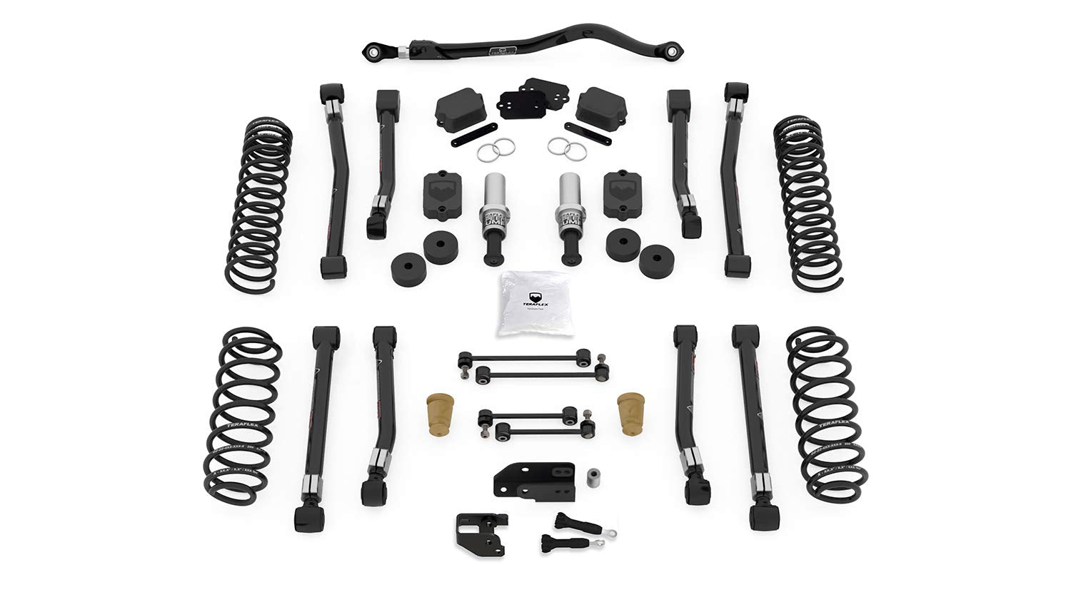 3.5” TeraFlex JL 4DR: Alpine RT3 Short Arm Suspension System – No Shock Absorbers