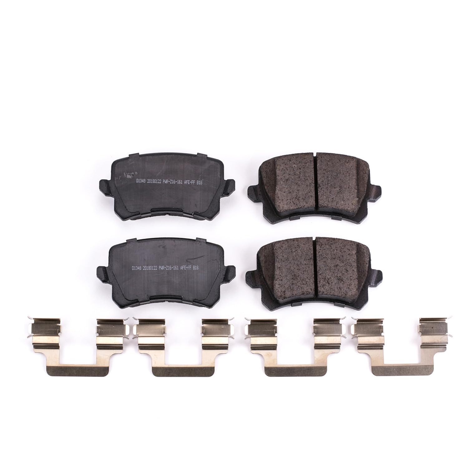 Power Stop Brake Kit Front For Audi Q3 2015 |Q3 Quattro 2015 |Volkswagen CC 2009-17 |Passat 2008-10 |Passat CC 2009-10 - Ceramic Brake Pads With Installation Hardware, 17-1348