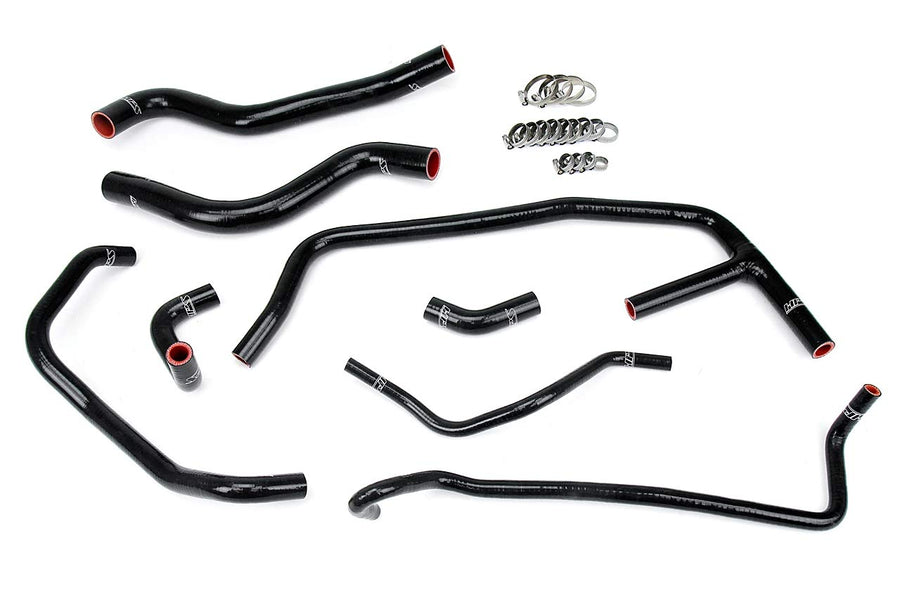 Black HPS 57-1452-BLK Silicone Radiator and Heater Hose Kit Coolant