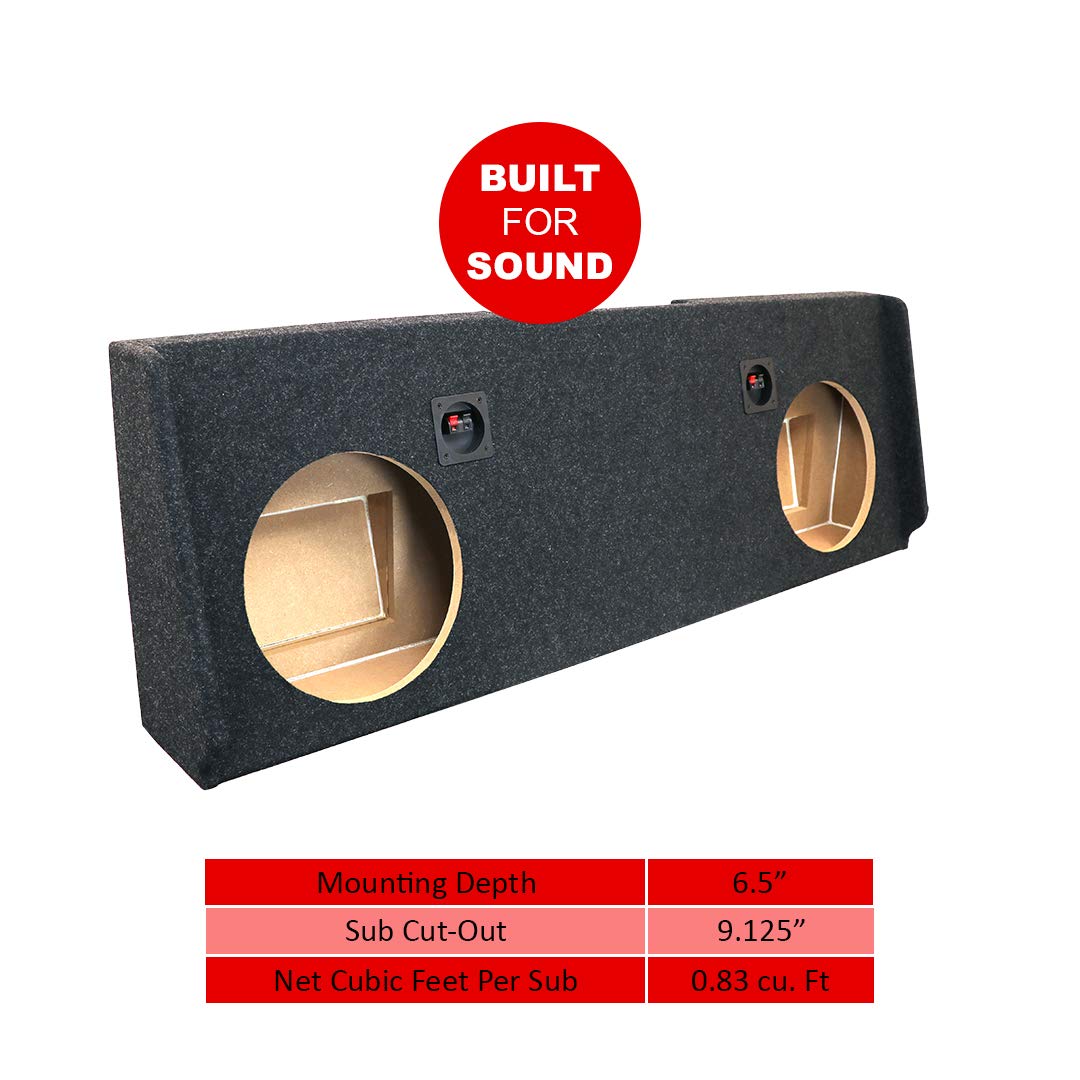 Bbox Dual 12” Sealed Subwoofer Enclosure A182-12CPA Fits 2007-2013 Chevrolet/GMC Silverado/Sierra Crew cab
