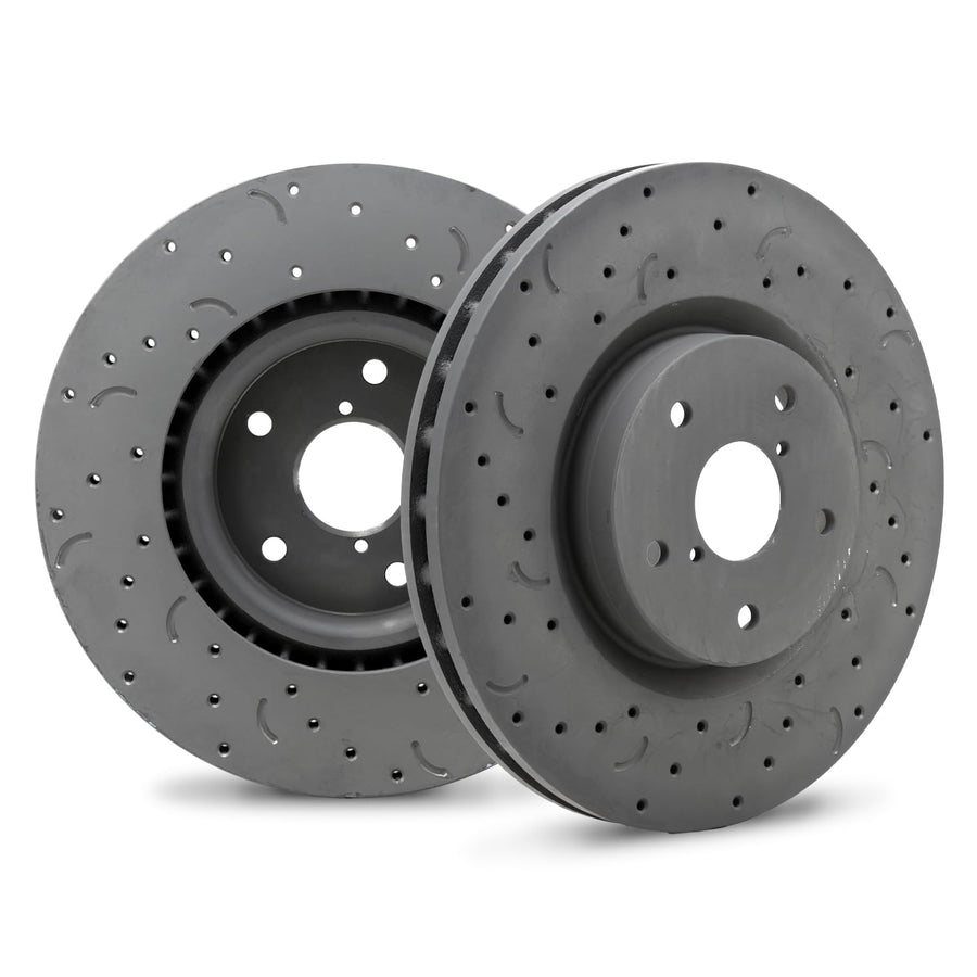 Hawk Performance Cross-Drilled and Slotted HTC4914 Talon Rotors