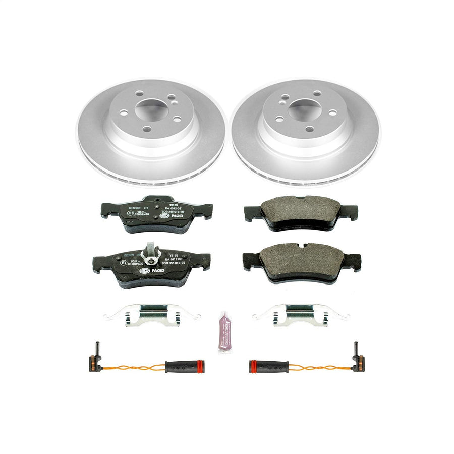 Power Stop ESK5322 Euro-Stop Rear Brake Kit and 3 Rear Sensor Wires For CLS400, CLS, CLS550, E350, E400, E500, E550 [Model Specific]