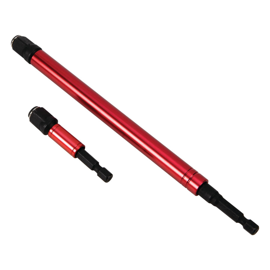 W9037 Performance Tool 8-inch & 3-Inch 3/8-Inch Square Drive Adapter and 1/4-Inch Hex Bit Holder