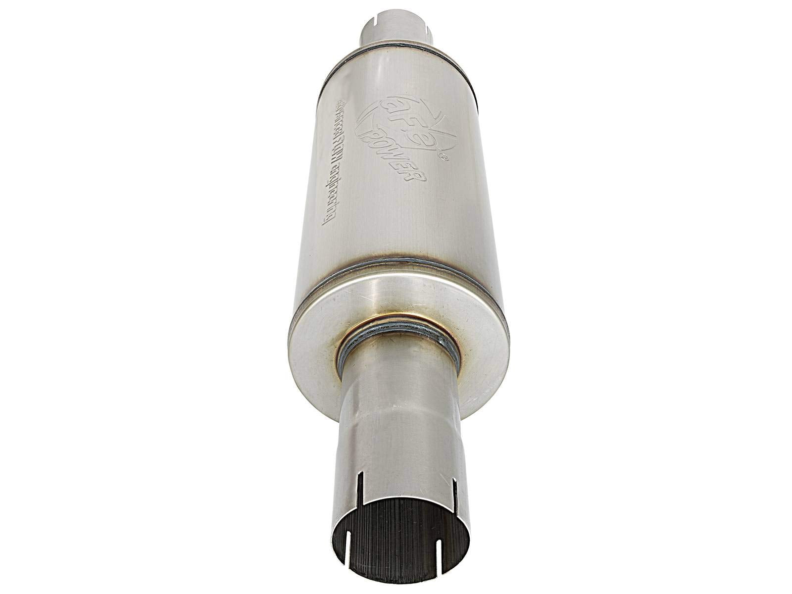 ATLAS Muffler AFE Filters 49M00025 Aluminized Steel 3.5 in. Center Inlet/3.5 in. Center Outlet/14 in. Overall Length/7 in. Body Diameter