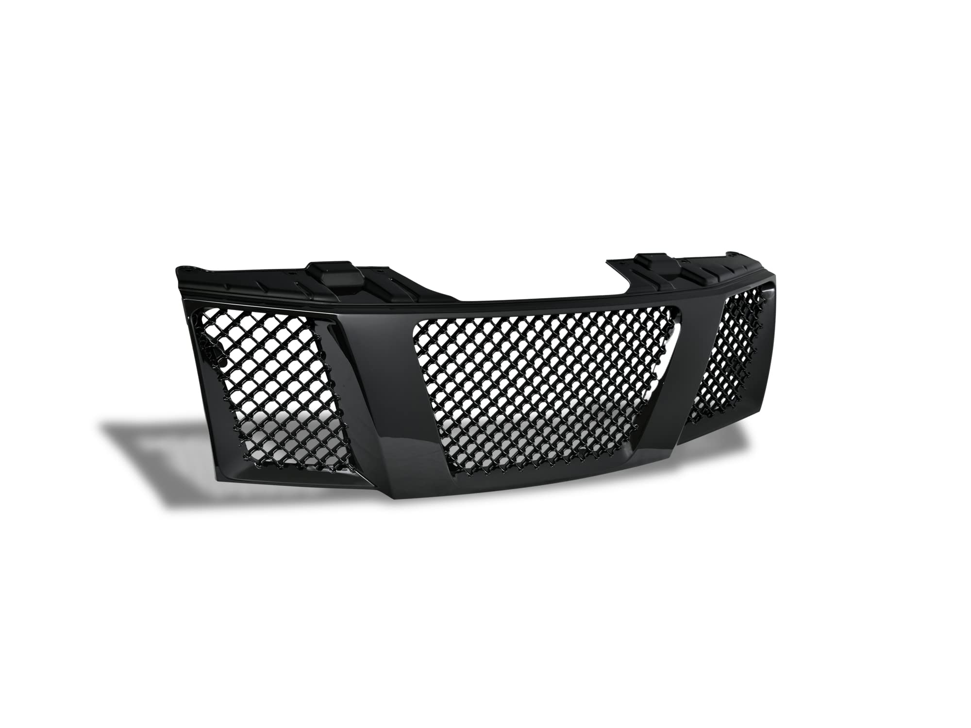 7149960 Armordillo USA Mesh Front Hood Grille - Gloss Black Fits 2004-2007 Nissan Titan