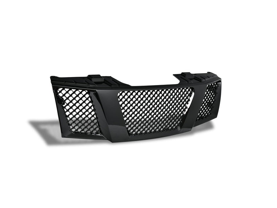 7149960 Armordillo USA Mesh Front Hood Grille - Gloss Black Fits 2004-2007 Nissan Titan