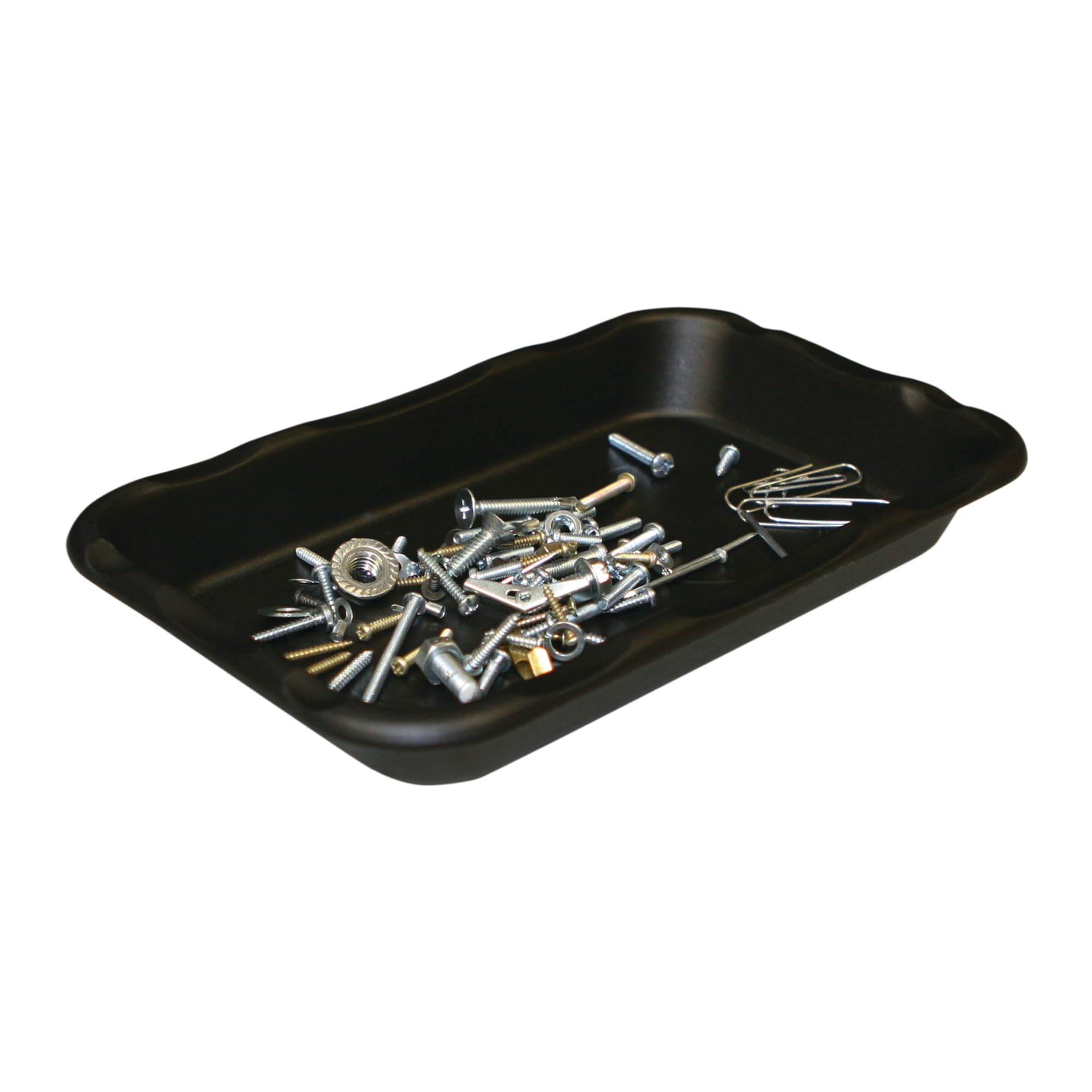Large Performance Tool W1285 Magnetic Nut & Bolt Tray for Garages and Workshops, Black, 6-Inch x 10-Inch