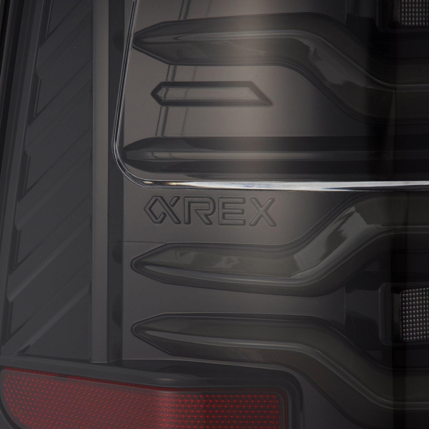 19-21 Dodge Ram 1500 AlphaRex Luxx-Series LED Tail Lights Alpha-Black w/Activ Light/Seq Signal