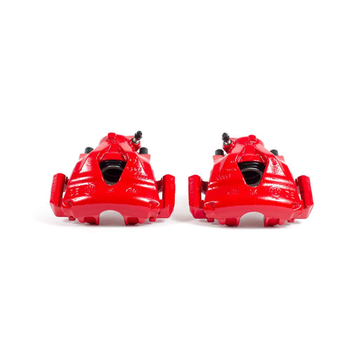 Power Stop S2014B Front Pair of High-Temp Red Powder Coated Calipers For Audi TT, Audi TT Quattro, VW Golf, VW Golf, VW Jetta [Model Specific]