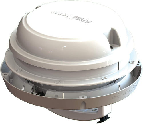 Maxx Air VENT MaxxFan Dome +, 6" Fan, Led, White
