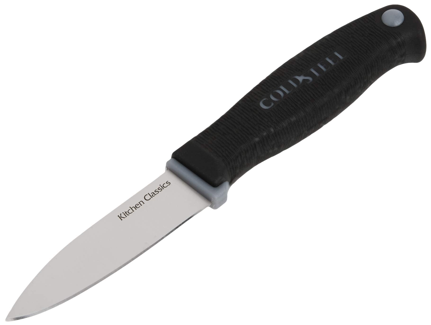 Paring Knife Cold Steel | Compact Lightweight Durable Cryo-Quenched German 4116 Stainless Steel Fixed Blade Knife with Ergonomic Kray-Ex Handle | Kitchen Classics Series