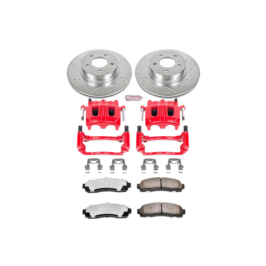 Power Stop Front KC1923-36 Z36 Truck and Tow Brake Kit with Calipers For Ford Explorer Sport, Ford Explorer Sport Trac, Ford Ranger, Mazda B3, Mazda B3, Mazda B4000 [Model Specific]