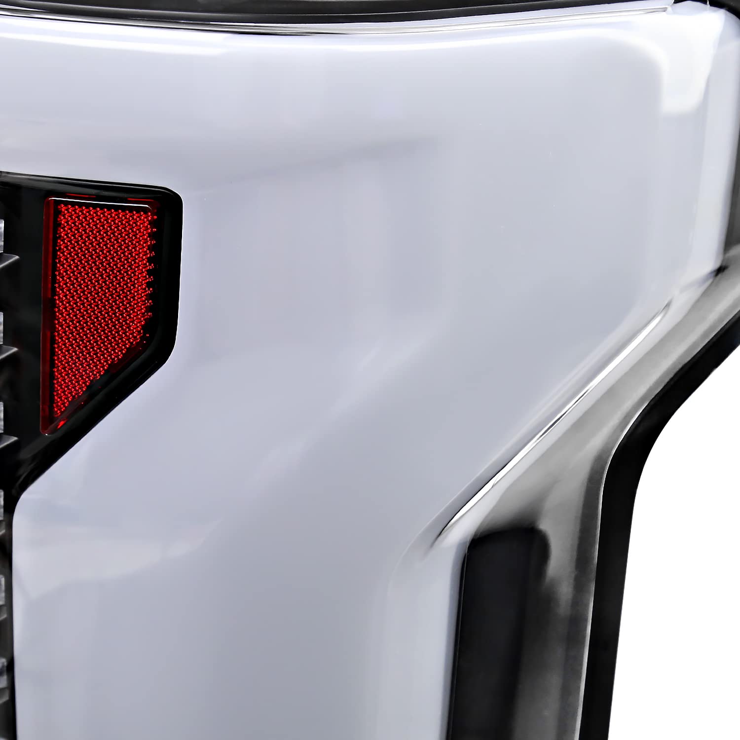 Black Lightning Style SPEC-D TUNING LED Tail Lights w/White LED Sequential Turn Signal and Startup Animation Compatible with 2018-2020 Ford F150 Pickup, Left + Right Pair Assembly