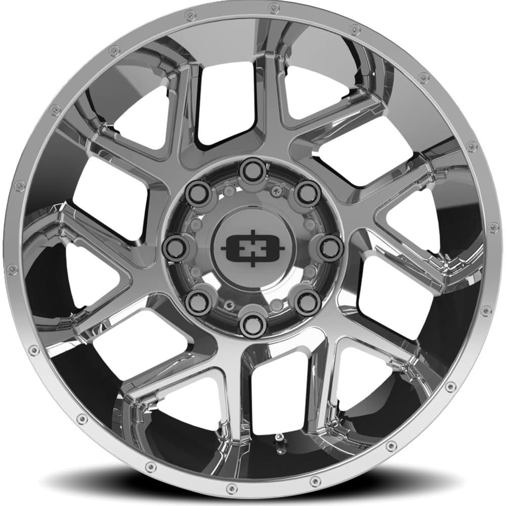 20x12 Vision Sliver 360 -51mm Chrome Wheel Rim 20" Inch 8x6.5"