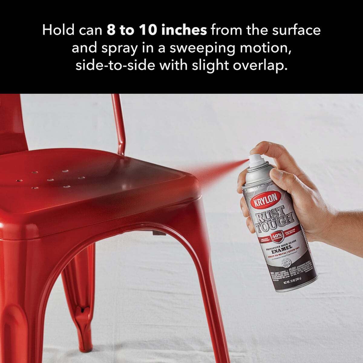 Krylon 'Rust Tough' K09221007 Burgundy Rust Preventive Enamel - 12 oz. Aerosol