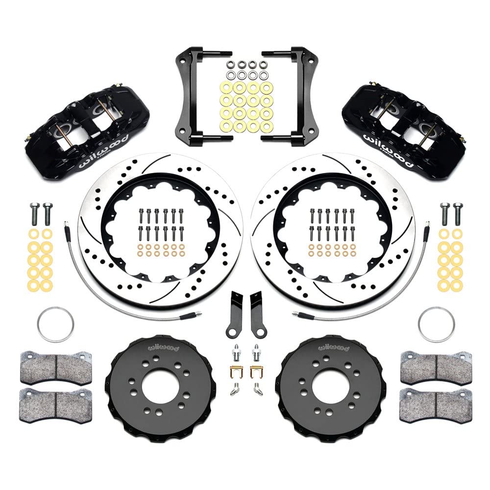 Front AERO6 Hat Kit,14.00, Drilled, Red