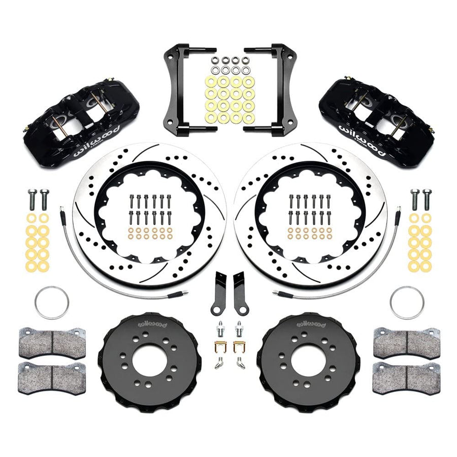 Front AERO6 Hat Kit,14.00, Drilled, Red