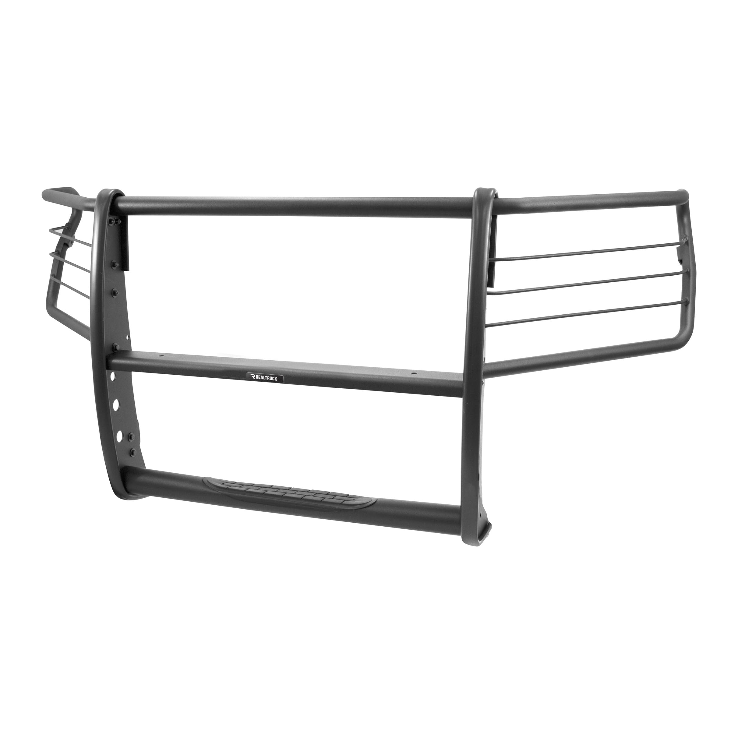 3100 Series Go Rhino Center Grill & Brush Guard | Mild Steel, Textured Black | 3176MT | Fits 2019 - 2021 Chevrolet Silverado 1500; 2022 Chevrolet Silverado 1500 LTD (Excludes Driver Alert package)