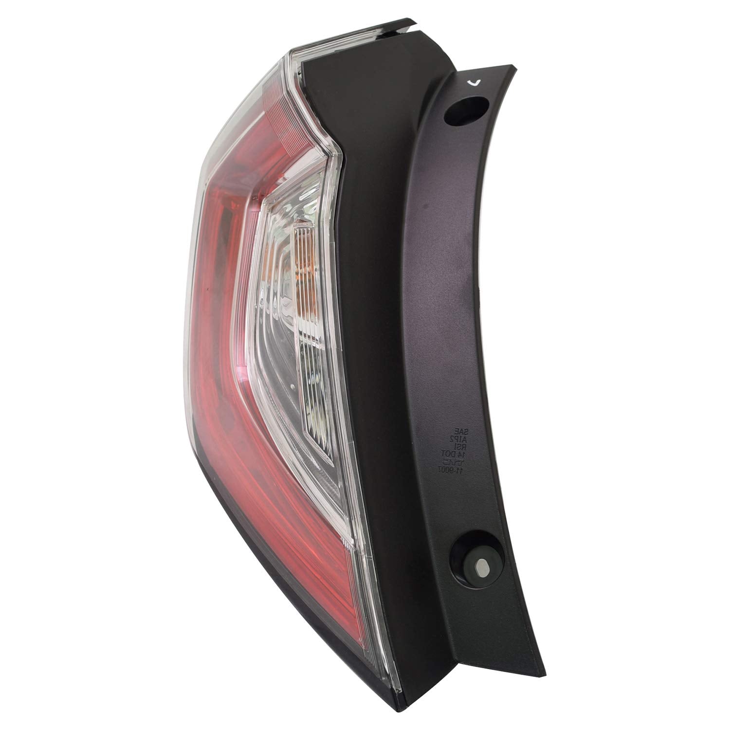 Left TYC Tail Light Assembly Compatible with 2017-2021 Honda Civic