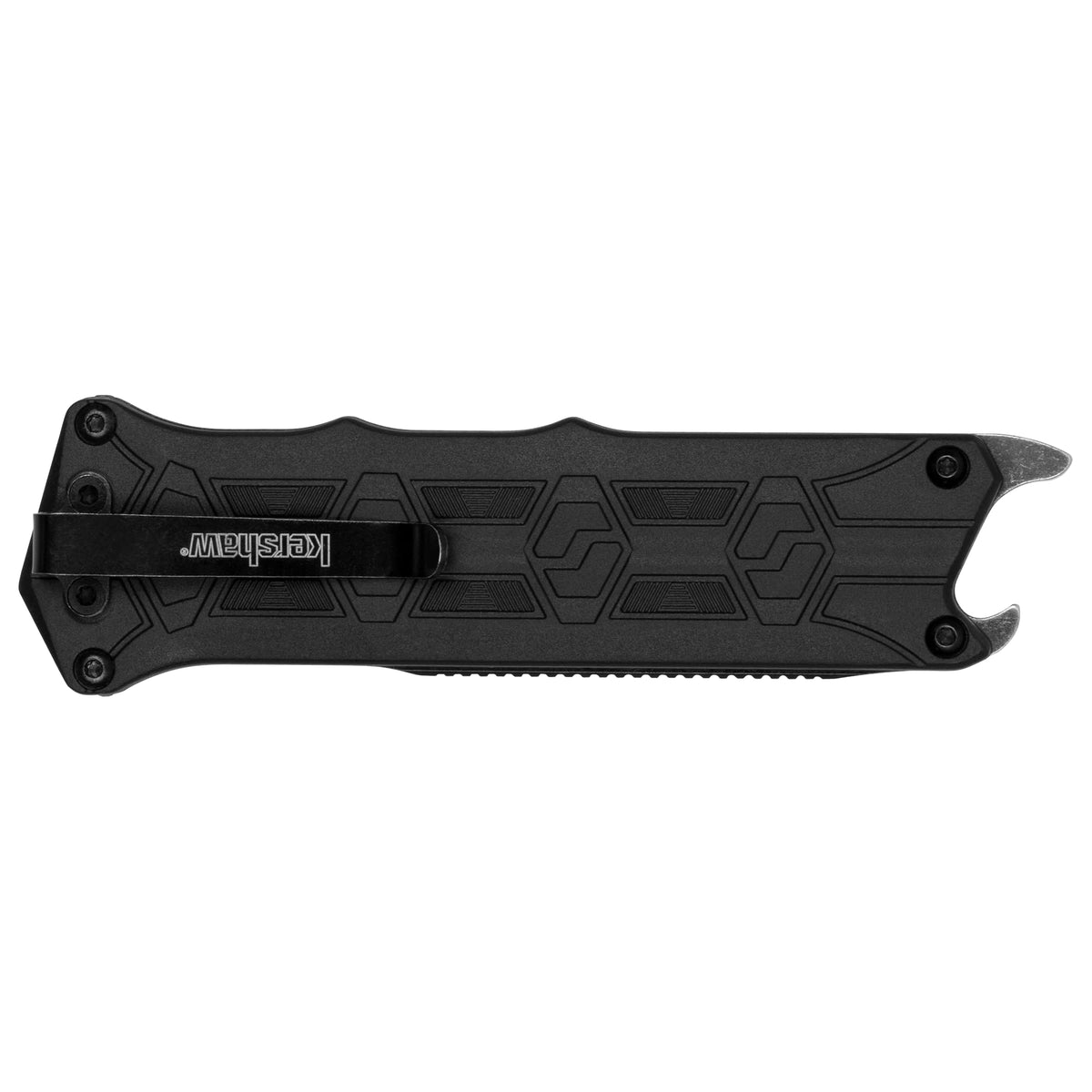 Kershaw Pocket Knife Interstellar, 2.7 Inch Stainless Steel Tanto Partially Serrated Blade, EDC with Manual Opening, Single-Position Pocketclip, Everyday Carry Pocket Knife for Men and Women