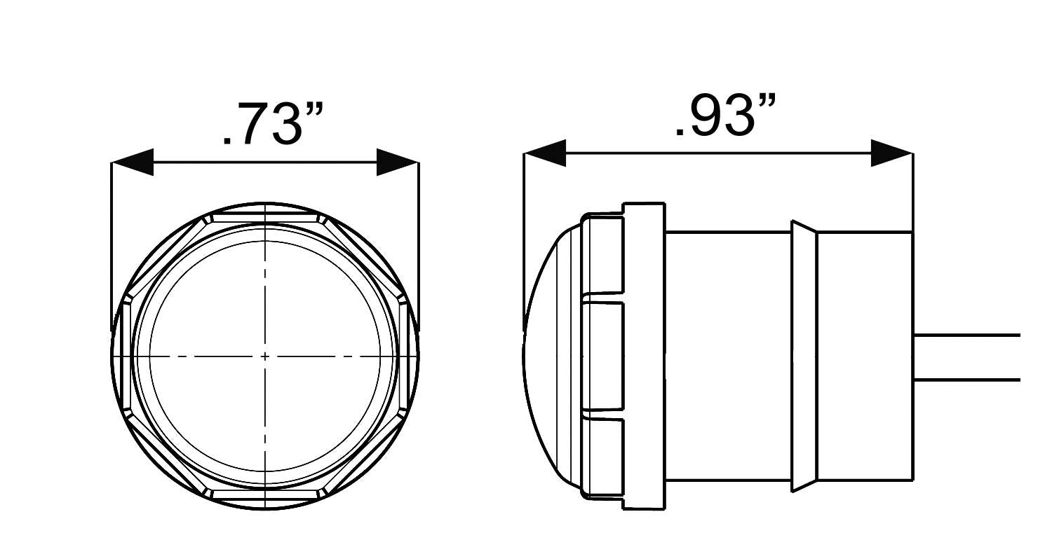 MCL110RKBP Optronics LED Marker Light