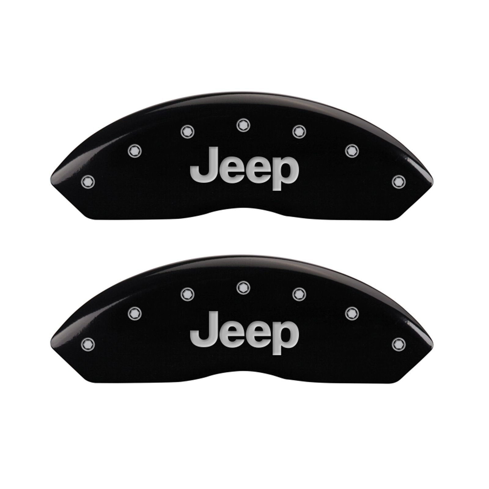 Caliper Covers MGP 42007SJPLBK with Black Powder Coat Finish, (Set of 4)