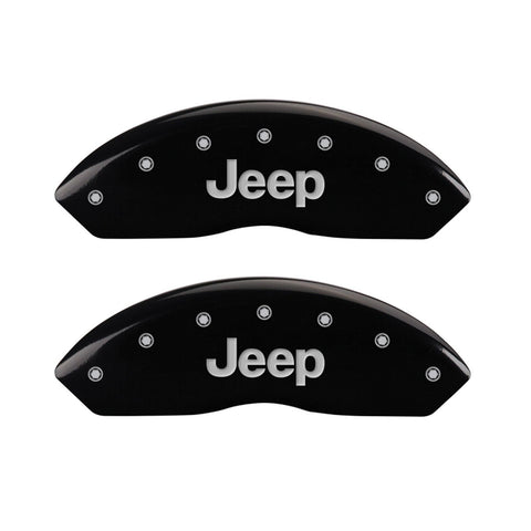 Caliper Covers MGP 42007SJPLBK with Black Powder Coat Finish, (Set of 4)