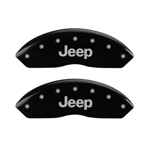 Caliper Covers MGP 42007SJPLBK with Black Powder Coat Finish, (Set of 4)