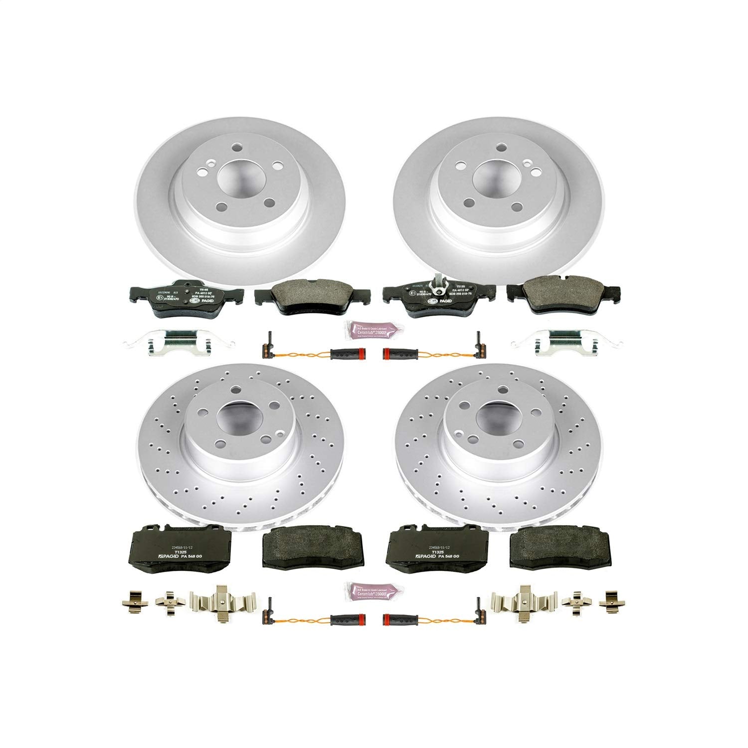 Euro-Stop Brake Kit Power Stop Front & Rear Mercedes
