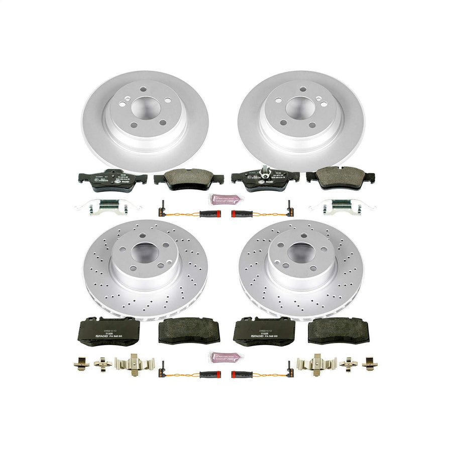 Euro-Stop Brake Kit Power Stop Front & Rear Mercedes
