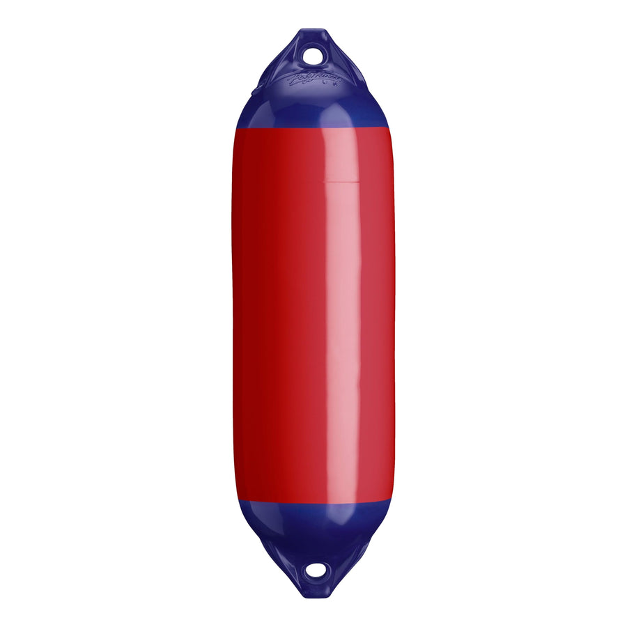 Polyform F-Series Boat Fender Standard F-02 Blue Ropehold - Classic Red