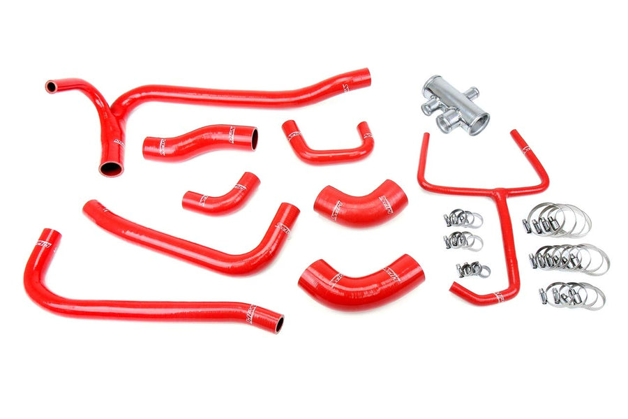 3-ply HPS Red Reinforced Silicone Radiator Coolant Hose Kit 57-2069-RED