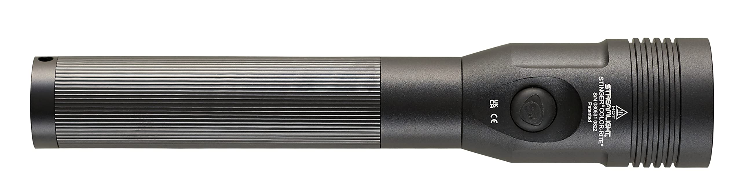Stinger Streamlight 500-Lumen Color-Rite Rechargeable Flashlight with 120V/12V DC Charger, Black