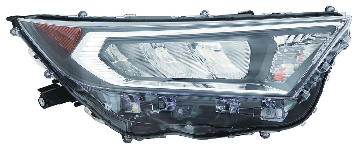 For Toyota RAV4 19-21 Headlight ADVenture/XLE/Limited/TRAIL/XLE PREMIUM NA Built Chrome Bezel Passenger Side | DOT Certified 81110-0R140 | TO2503275 ACK