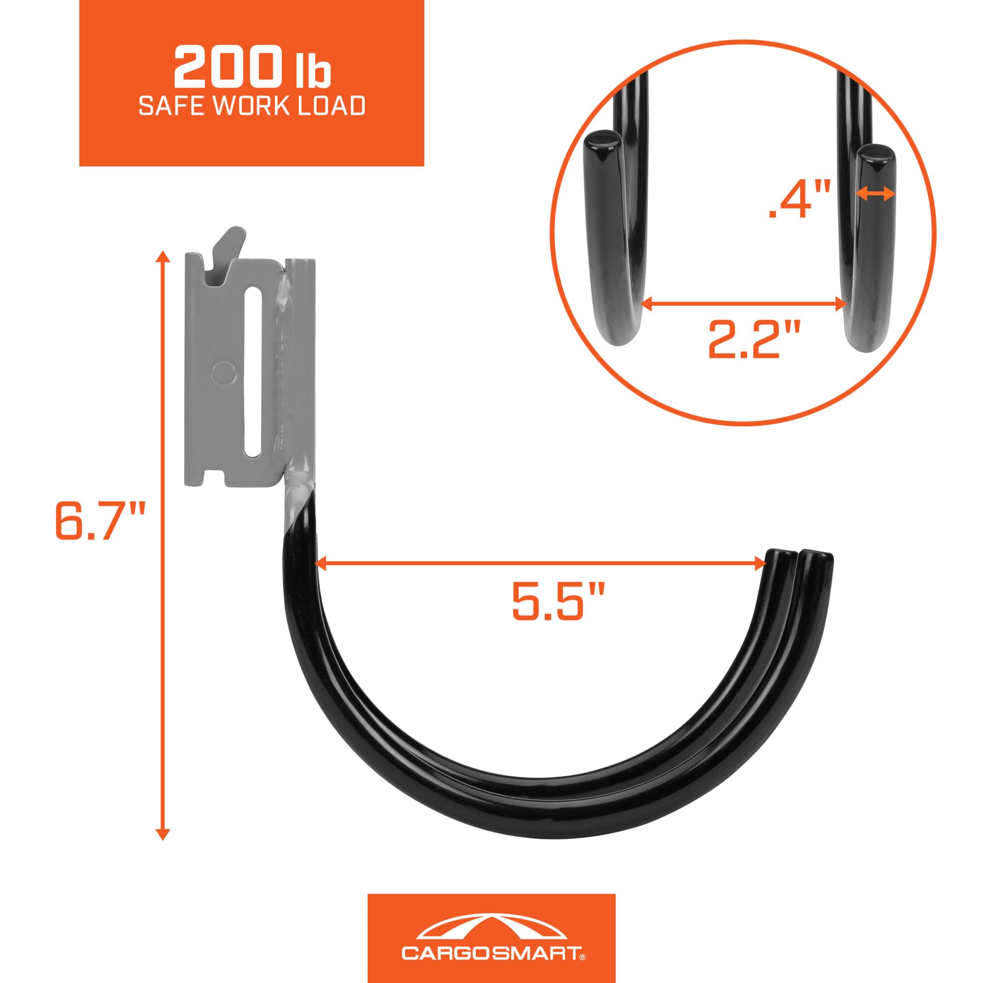 Coated Premium Dual Arm "J" Hook 1 Pk