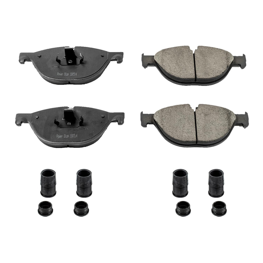Power Stop Front Z17 Ceramic Brake Pads 17-1409 with Hardware For 528i 535i GT 550i 650i 740i 750i Activehybrid 7 [Application Specific]