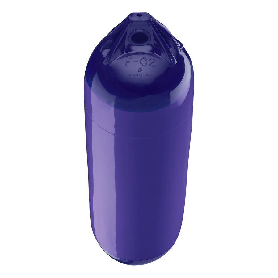 Polyform F-Series F-02 Standard Boat Fender - Blue Ropehold Purple