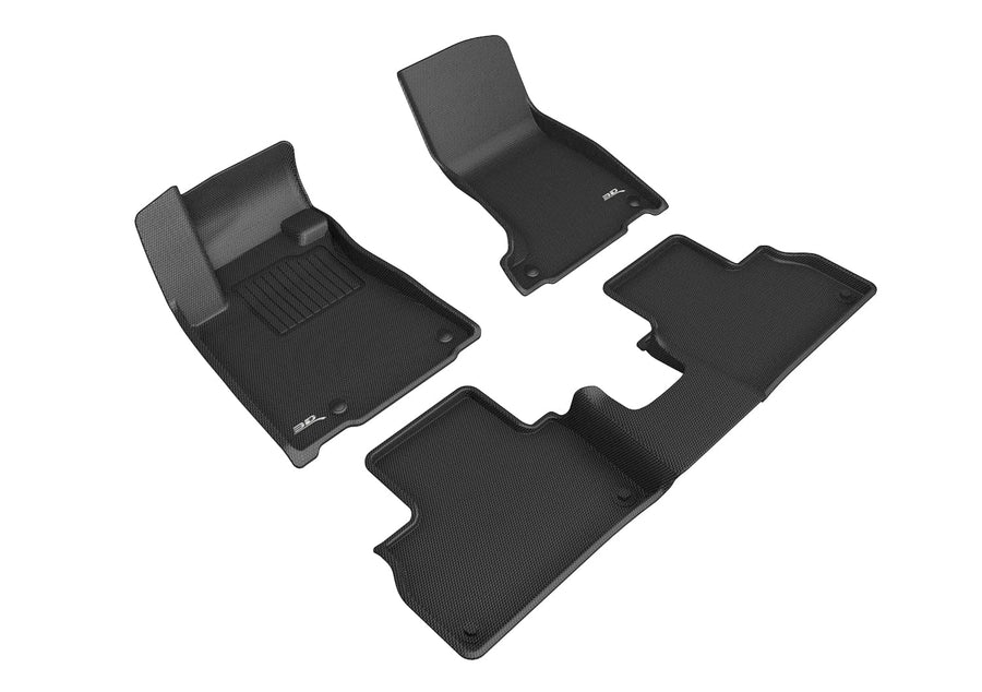 Custom Fit 3D MAXpider Kagu Floor Mat (Black) Compatible for Maserati Levante 2019-2023 - Full Set