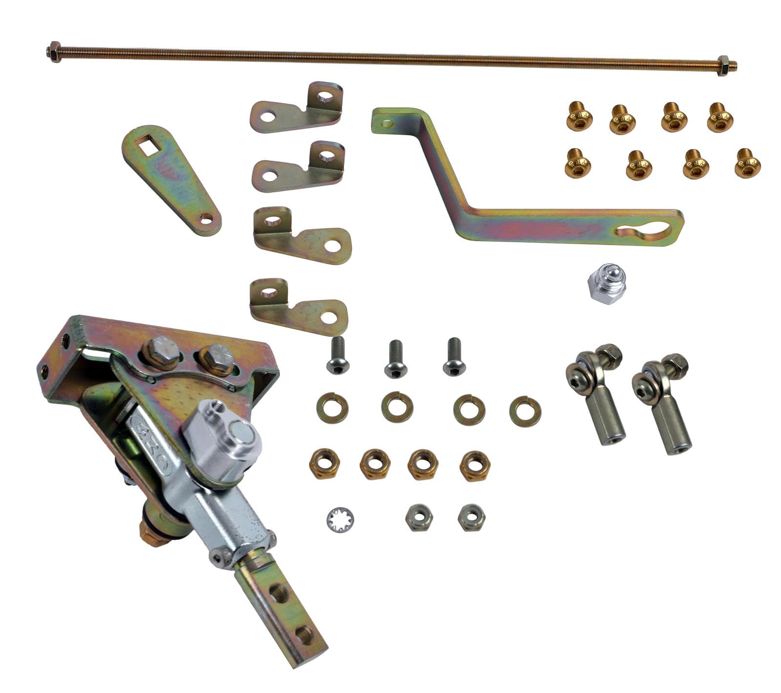 Lokar Performance Products Floor Mount GS4L60ET Gate Shifter for Gm 4L60E Transmission with 2 Bolt Spud No Lever and