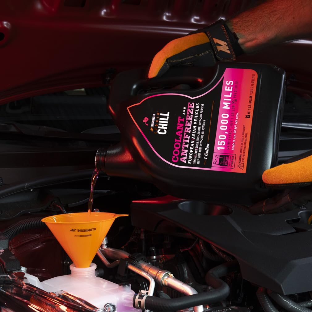 Liquid Chill® Mishimoto OE Coolant, Pink/Red, European/Asian Vehicles, 1 Gallon