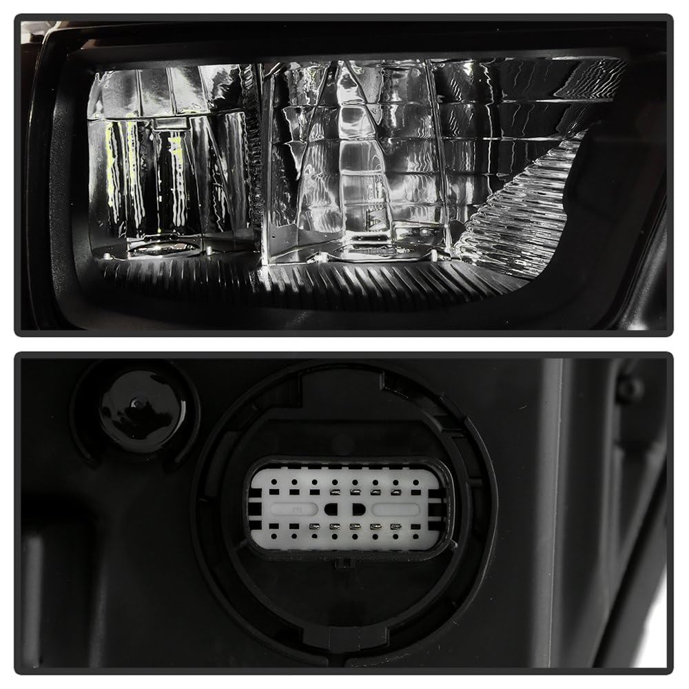 Dodge Ram 1500 Spyder (POE) 19-22 Black Bezel Full LED w/DRL Headlight - OE Right