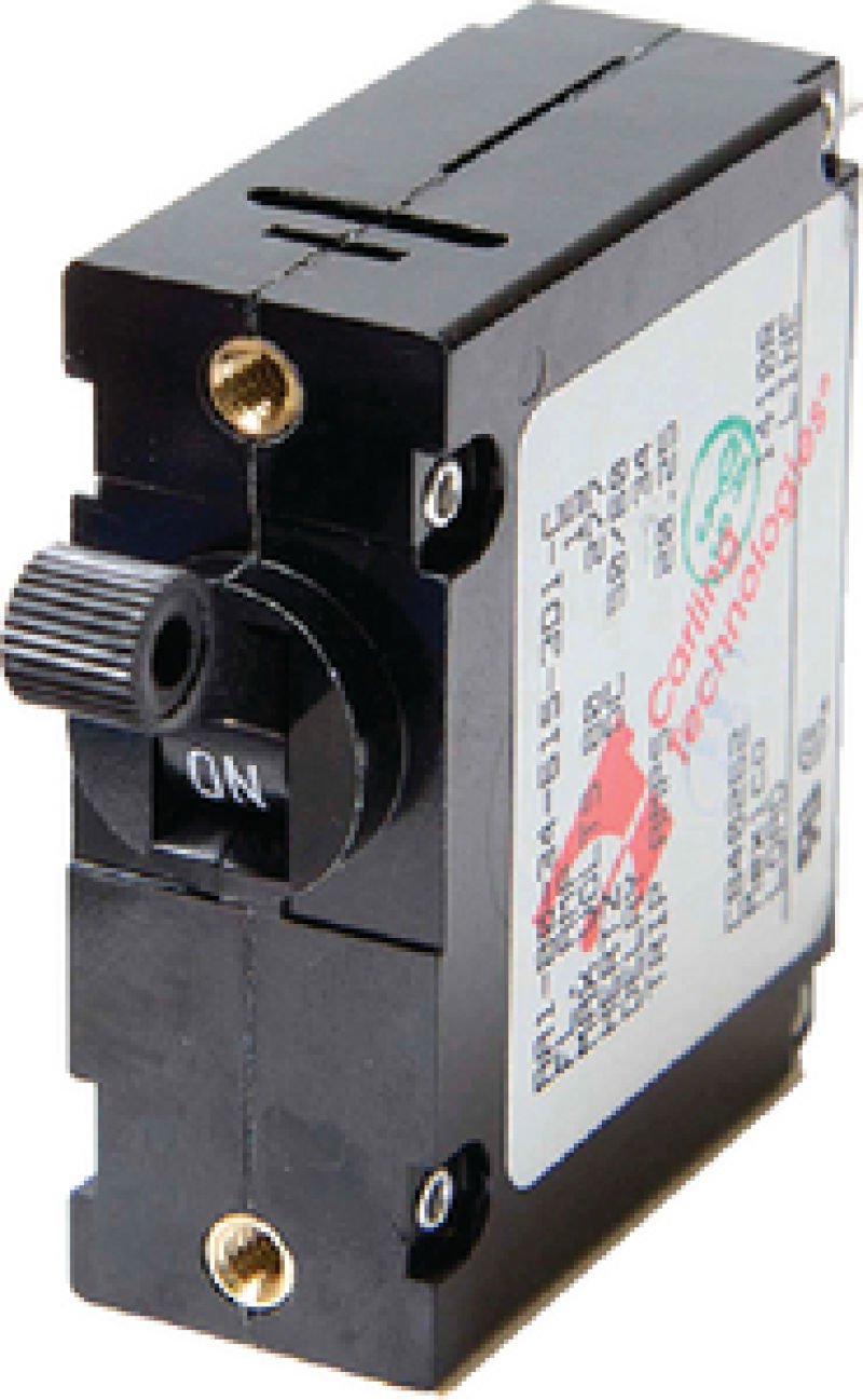 15 Amp AC Toggle Type Circuit Breaker, Sierra International CB40260 Black
