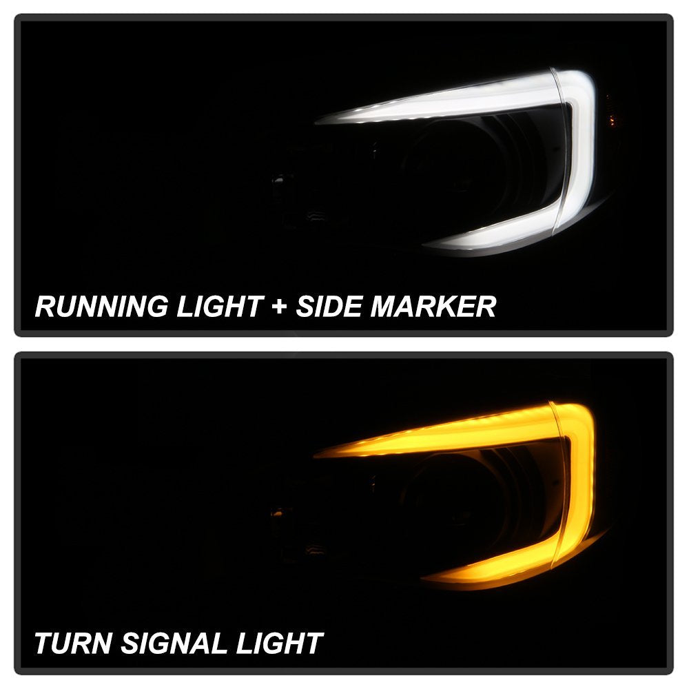Projector Headlight Xtune PRO-JH-SI08-LBDRL-BSM, 1 Pack