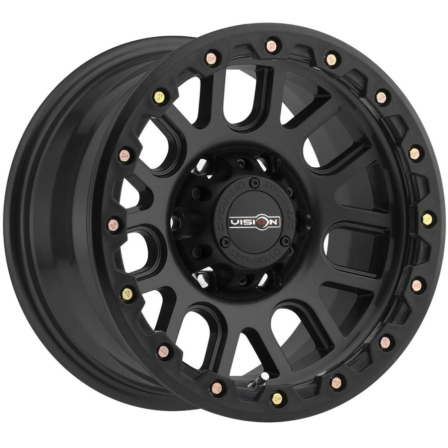 Black VISION OFF-ROAD NEMESIS Wheel with Matte (0 x 9. inches /5 x 150 mm, 18 mm Offset)