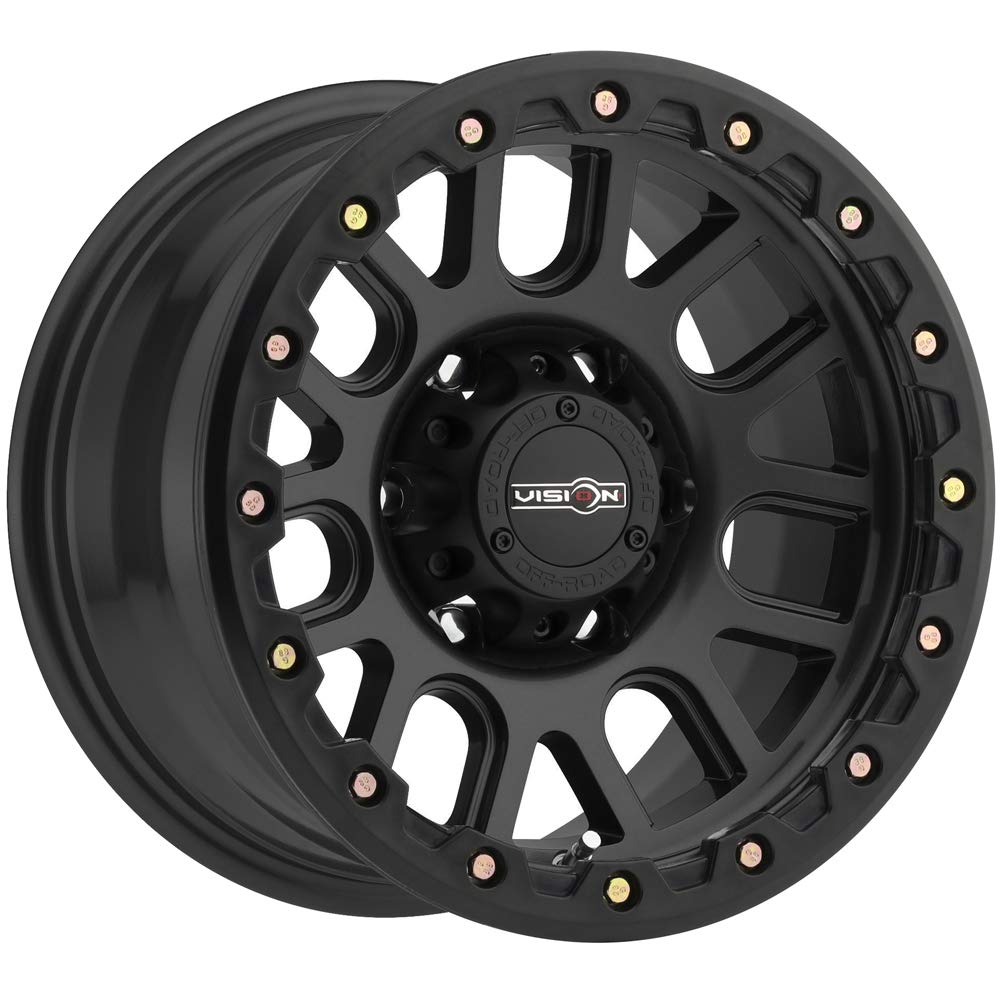 Black VISION OFF-ROAD NEMESIS Wheel with Matte (0 x 9. inches /5 x 150 mm, 18 mm Offset)