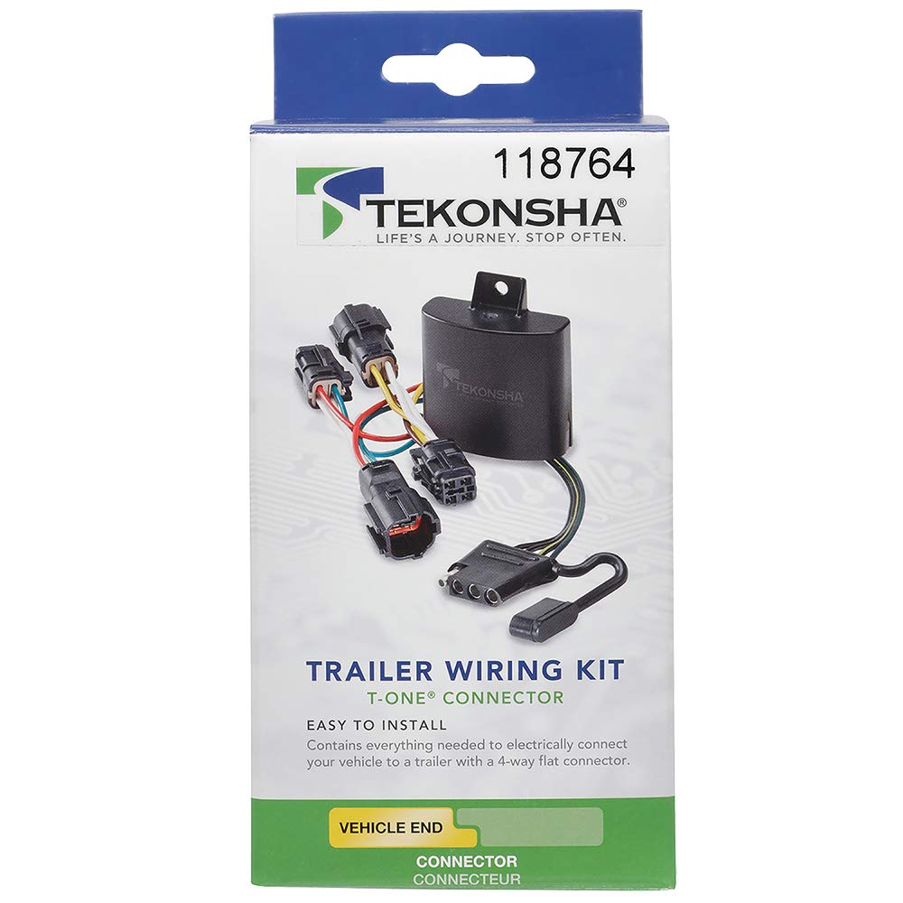 T-One® TEKONSHA T-Connector Harness, 4-Way Flat, Compatible with Terrain Select GMC