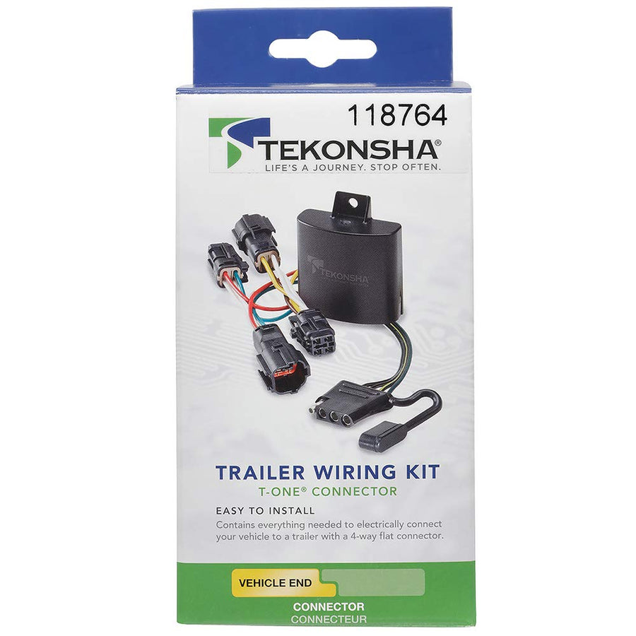 T-One® TEKONSHA T-Connector Harness, 4-Way Flat, Compatible with Terrain Select GMC