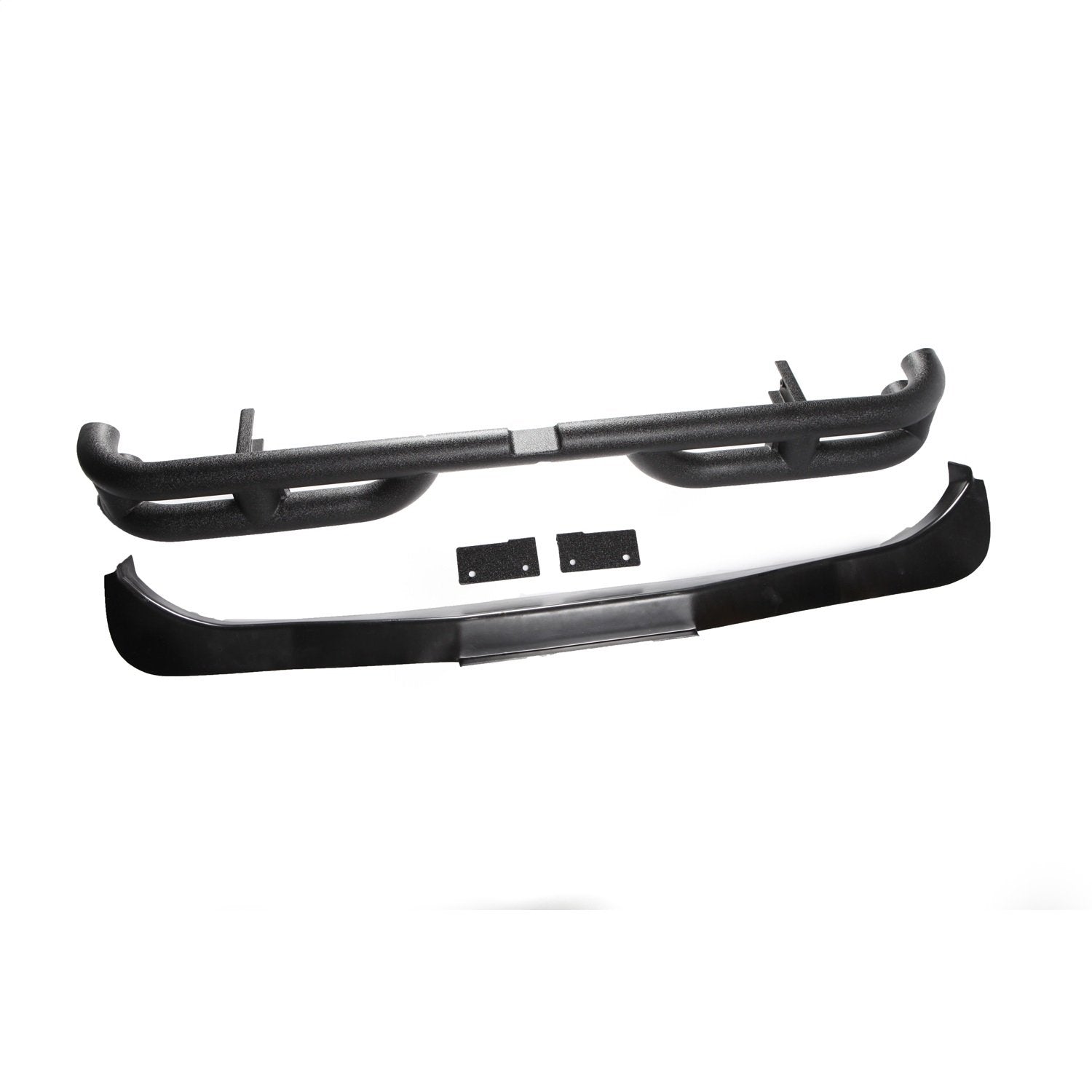 Rear Rugged Ridge Dual Tube Bumper | Mid-Width, Steel, Textured Black | 11571.10 | Fits 2007-2018 Jeep Wrangler JK