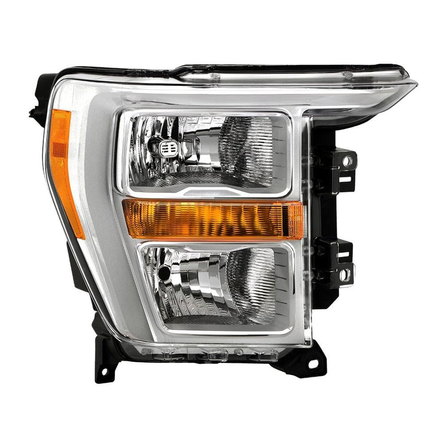 Ford F150 21-23 Spyder (POE) Halogen Headlight - Low Beam-H11(Included) ; High Beam-HB3(Included) ; Signal-WY21W(Not Included) - OE Right